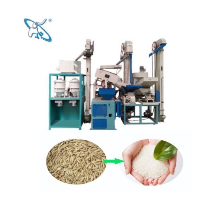 1T/H complete rice milling plant processing