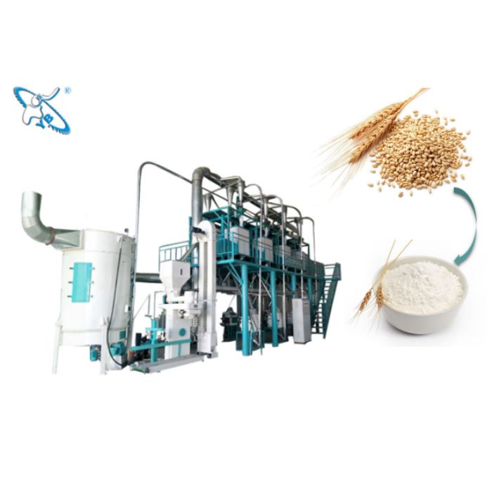 Fully automatic wheat flour mill plant operation